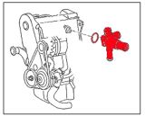 VW Bus T3 T4 Khlmittelflansch mit Dichtung Diesel