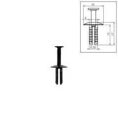 VW Bus Spreizniet 6,5x15 - 10 Stck