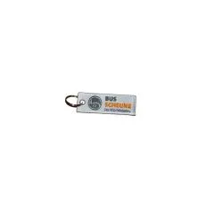 Schlsselanhnger gestickt mit Logo & Kettelrand