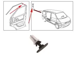 VW Bus T4 Clip fr Schiebetr- & Trdichtung oben