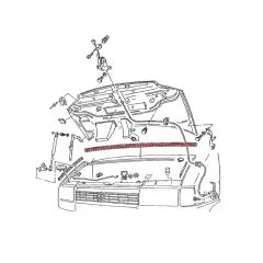 VW Bus T4 Dichtung zw. Motorhaube & Spritzwand