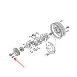 VW Bus T4 T5 Zylinderbundschraube fr Kupplung WaPu Kurbelwelle
