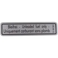 VW Bus T3 Aufkleber &quote;Bleifrei&quote;