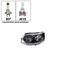 VW Bus T5 Hauptscheinwerfer H7 / H15 links ab 11/09
