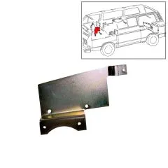 VW Bus T3 Tr�gerblech / Halterung f�r Stellelement Zentralverriegelung vo. li.