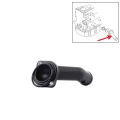 VW Bus T5 Rohrstutzen / K�hlmittelflansch mit Dichtung 1,9 2,0 TDI 2,0i