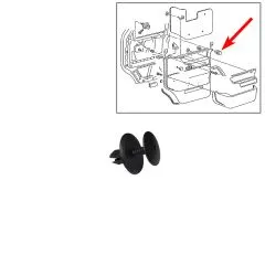 VW Bus T4 Verkleidungsclip in schwarz f�r T�rverkleidung
