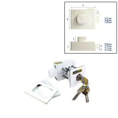 HeoSafe Zusatzschloß für Aufbautüren am Wohnmobil usw.