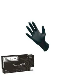Latexhandschuhe schwarz Größe L - 100 Stück