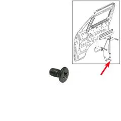 VW Bus T2 T3 Linsensenkschraube für Fensterkurbel
