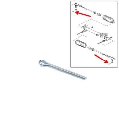 VW Bus T2 T3 Splint für Spurstangenkopf / Motorabdeckblech