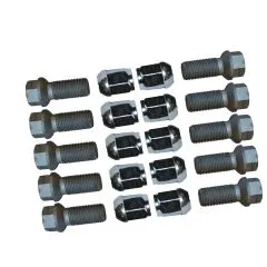 VW Bus T3 10 Radmuttern & 10 Radbolzen kugelbund R12 für Alu-Felge