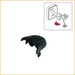 VW Bus T3 Abdeckkappe für elektr. Außenspiegel schwarz