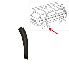 VW Bus T3 Abdeckung für Radausschnitt vorne links hinterer Teil Syncro 16"
