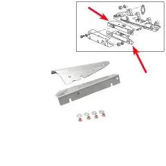 VW Bus T3 Abschirmblech oben & unten Abgaskrümmer 1,6 TD JX Edelstahl