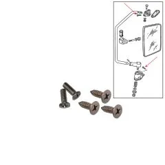 VW Bus T3 Anbauschrauben für Bügelspiegel in Edelstahl