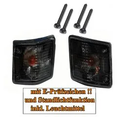 VW Bus T3 Blinker vorn schwarz mit Standlichtfunktion