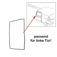 VW Bus T3 Doka Türdichtung hinten links