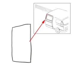VW Bus T3 Doka Türdichtung hinten rechts