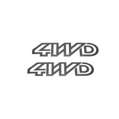 VW Bus T3 Folienschriftzug "4WD" - 2 Stück in versch. Farben