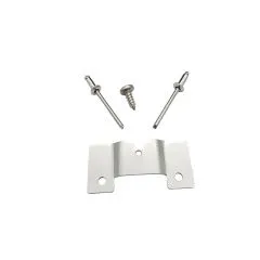 VW Bus T3 Haltewinkel für Rechteckscheinwerfer aus Edelstahl