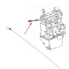VW Bus T3 Ölpeilstab / Ölmessstab Diesel