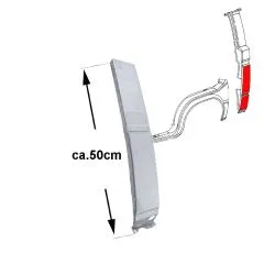 VW Bus T3 Reparaturblech B-Säule vorne links unten - hohe Ausführung