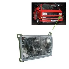 VW Bus T3 Scheinwerfereinsatz links außen für Rechteckscheinwerfer