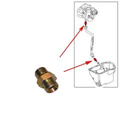 VW Bus T3 Stutzen für Ölrücklaufleitung 1,6 TD JX