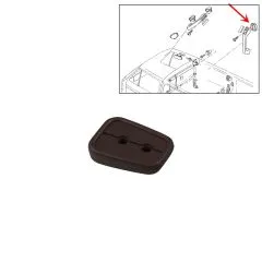 VW Bus T3 T4 Plastikunterlage für Haltegriff braun