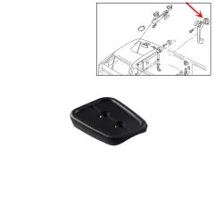 VW Bus T3 T4 Plastikunterlage für Haltegriff schwarz