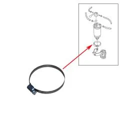 VW Bus T3 T4 Schelle für Dieselfilter Edelstahl