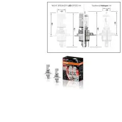 VW Bus T3 T4 T5 - H4 LED-Scheinwerferlampe mit StVO-Zulassung