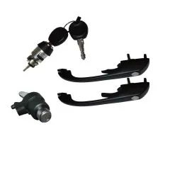 VW Bus T3 Türgriffe, Zündschloss, & Heckklappe bis '84 gleichschl.