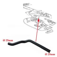 VW Bus T3 Wasserschlauch zum Thermostatgehäuse WBX