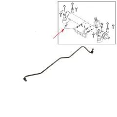 VW Bus T4 Druckrohr oben für Servolenkgetriebe