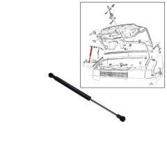 VW Bus T4 Gasdruckfeder für Motorhaube 2,5 TDI AXG AHY ab 05/98