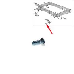 VW Bus T4 Linsensenkschraube für Verschluss Ladeklappe