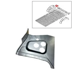 VW Bus T4 Reparaturblech Boden Klima hinten rechts