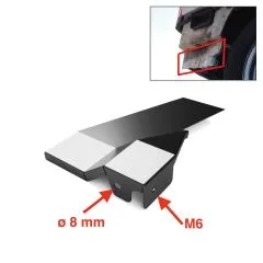 VW Bus T4 Reparaturblech Stoßstangenhalter hinten links