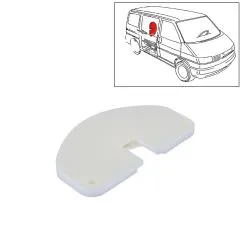 VW Bus T4 Schiebetüranschlag B-Säule weiß bis 11/95