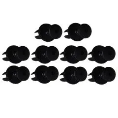 VW Bus T4 T5 Verkleidungsclips in schwarz - 10 Stück