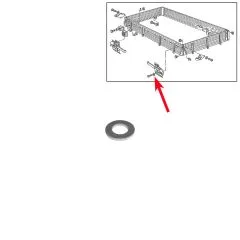 VW Bus T4 Unterlegscheibe für Linsensenkschraube Verschluss Ladeklappe