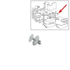VW Bus T4 Verkleidungsclip in perlgrau für Türverkleidung