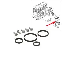 VW Bus T5 Dichtungssatz für Ölkühler 2,5 TDI