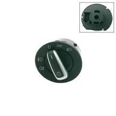 VW Bus T5 T6 Hauptlichtschalter chrom / schwarz