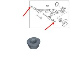 VW Bus T5 T6 Sechskantbundmutter für Achslenkerschrauben