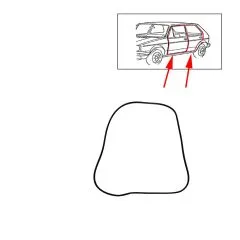 VW Golf 1 Jetta 1 - Türdichtung links oder rechts - 4 Türer